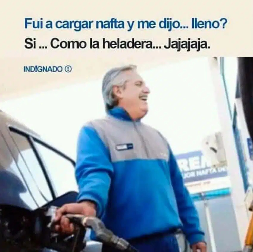 Memes por la falta de nafta en Argentina